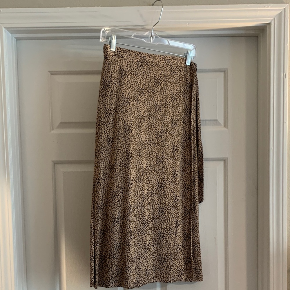 URBAN Romantics cheetah print wrap skirt